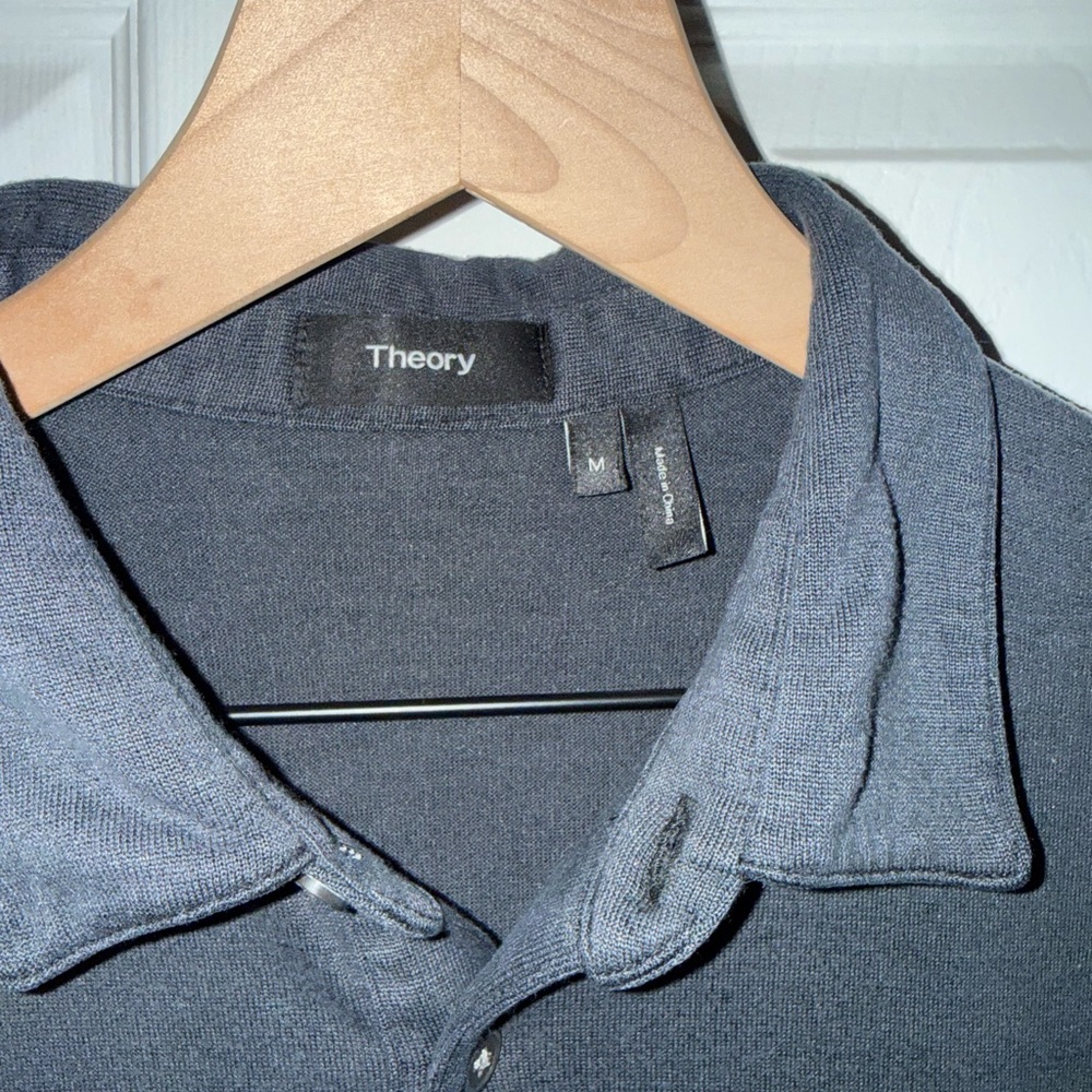 Theory Men's Black Polo Shirt - Picture 3 of 3
